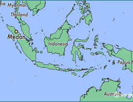 Medan's Location